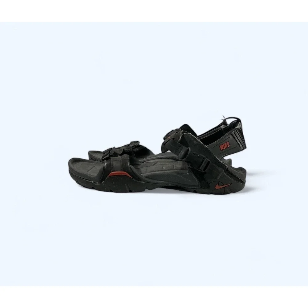 Nike ACG Sport Vintage Sandals Black Red Hiking Walking Running Sz 10